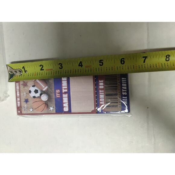 Birthday Cards Sports Ticket Invitation Admit One All Star Ticket Kids Or Adults - Picture 10 of 12